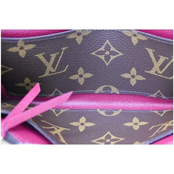 LOUIS VUITTON  Emilie Monogram Canvas Wallet Fuchsia - Picture 11 of 11
